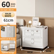 🧺200L Foldable Storage Box with Wheels Large Capacity Organizer Cabinet Foldable Kotak Baju Kotak Ma