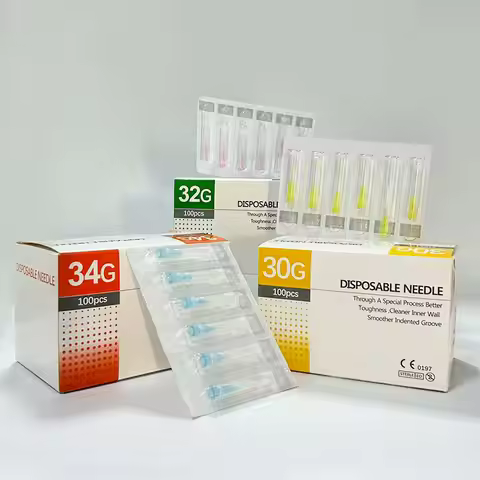 100pcs 30G 4MM 6MM 13MM Needle 32G Needle 34G 1.5MM 2.5MM 4MM 6MM 8MM 13MM Disposable Needle Hand To