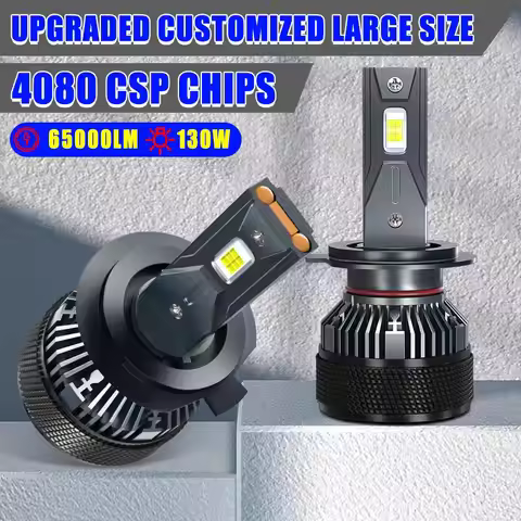 Carshark H4 H7 LED Bulbs Headlight 130W 65000LM Csp H1 H11 H8 H9 Auto Lamps Turbo Ice 9005 HB3 9006 