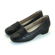 Pierre Cardin รองเท้าผู้หญิง รองเท้าส้นแบน รองเท้าหนังหุ้มส้น นุ่มสบาย ผลิตจากหนังแท้ สีดำ รุ่น 53BC153