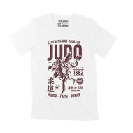 Ultrabasic Men'S Judo T-Shirt - Strength And Courage - Judo Er - Strength