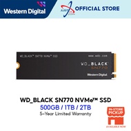 WD Black SN770 NVMe PCIe Gen4x4 M.2 2280 ( 500GB / 1TB / 2TB )