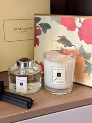 Jo Malone 祖馬龍牡丹香薰兩件套 (牡丹與胭紅麂絨液態香薰165ml+香薰蠟燭200g)