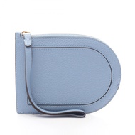 【二手】Delvaux Pin D淨化草本多功能零錢包，淺藍色皮革，女款，二手 A