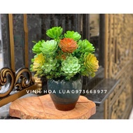 Artificial flowers - Super beautiful fake stone lotus cluster that looks 99% real