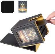100+ Load Trading Card Deck Box for MTG Commander Display with 2 Dividers Game Sports Card Storage B
