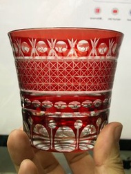 🇯🇵 日本皇室御用品 KAGAMI 江戶切子全手工水晶洛克杯威士忌酒杯