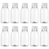 10Pcs 200ML Transparent Plastic Milk Storage Bottles Beverage Drinking Bottles Daily Necessities
