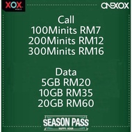 XOX Data, XOX Minute Call, Data Season Subscribes,