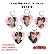 Gantungan Kunci Love CORTIS Keyring Love CORTIS BUCIN Keychain Love CORTIS PINK - Martin