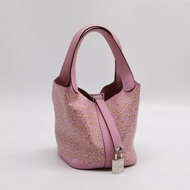 HERMES Picotin 14 - 黃花錦葵紫銀 U