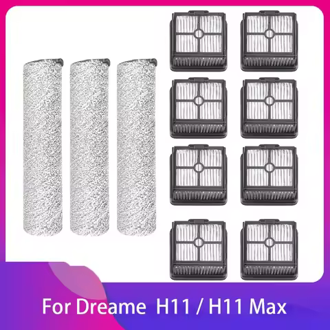Compatible For Dreame H11/H11 MAX / H12 Core Vacuum Roller Main Brush HEPA Filter Accessories