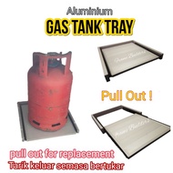 [Ready Stock]Gas Cylinder Pull Out/Gas Tanks Slide/Pull Out Longer Aluminum Gas Tank Slide/Kitchen Cabinet Use/拉出换煤气灶罐