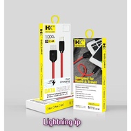 kabel data iphone  hk d28  hk-d28 2.4A fast original