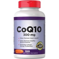 Kirk- Land CoQ10 Heart Health Supplement, 300mg, USP Verified, 100 Softgels, Supports Blood Pressure