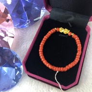 24K piyao bracelet+Italy Coral