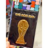 Miniso & FIFA world cup trophy sticker