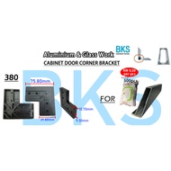 500pcs 380 Cabinet Door Corner Bracket L-shaped Plastic Bracket (for aluminium frame use) L Bracket