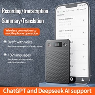New A3 Mid-Screen AI Voice Recorder ChatGPT Intelligent Transcription Translation Recording Pen APP 