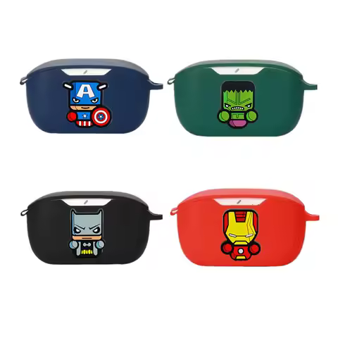 BEAST KINGDOM Cartoon Earphone Case Cover for JBL Wave Buds/Buds2/100 Silicone Wireless Earbuds Prot