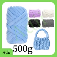 500g Chunky Tube Yarn Hand Knitting Diy Iceland Wool Yarn Chunky Cotton Tube Yarn DIY Woven