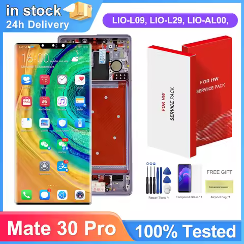 6.53'' Display for Huawei Mate 30 Pro Lcd Display Touch Screen Digitizer Assembly With Frame for Hua