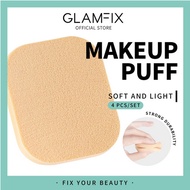 GLAMFIX [4pcs] Squared Stars Compact Sponge| Kitacosmetics Square Compact Powder Sponge