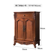 S/🔑American-Style Solid Wood Shoe Cabinet Entrance Household Shoe Cabinet Multi-Functional Shoe Cabinet Shoe Storage Cab