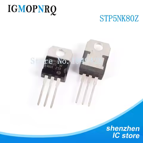 5PCS STP5NK80ZFP P5NK80Z TO220 STP5NK80Z TO-220 STP5NK80 package N-channel authentic