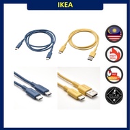 IKEA SITTBRUNN USB-A to USB-C / USB-C to USB-C (1 M)