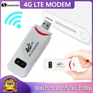 4G LTE Modem Mobile WiFi Hotspot with SIM Card Slot 150Mbps DL 50Mbps UL Max 10 Devices External Antenna Ports White