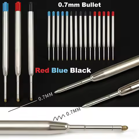 5-20pcs L:3.9 in/99mm Ballpoint Pen G2 Refills for Medium Point Blue Red Black Ink Rods for Office S