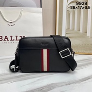 Bally New Classic Men's Messenger Bag Casual Shoulder Bag First Layer Cowhide Men's Bag Camera Bag M