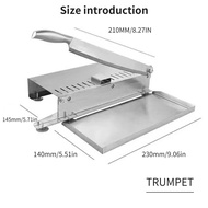 เครื่องตัดเนื้อแกะเครื่องตัดเหล็กกล้าไร้สนิมครัวเรือนเชิงพาณิชย์แบบแมนนวลเครื่องตัดกระดูกเนื้อวัวสมุนไพรเนื้อแกะม้วนอุปกรณ์สำหรับหั่นมัลติฟังก์ชั่นเนื้อ