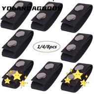 YOLA 1/4/8Pcs Belt Keeper  Double Snaps Sports Heavy Duty