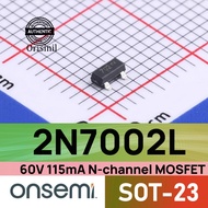 2N7002L 60V 115mA N-channel MOSFET 702 2N7002 SOT-23 onsemi