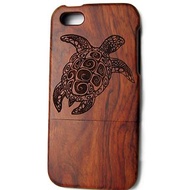 客制實木iPhone三星手機殼,纯木手機殼,個性禮品, 小海龜