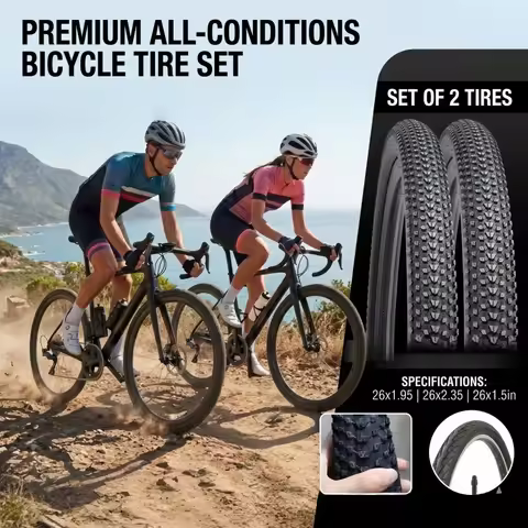 2Pcs Mountain Bike Tires 26x1.5 26x1.95 26x2.35 MTB Bicycle Outer Tyres Cycling Dirt Replacement Par