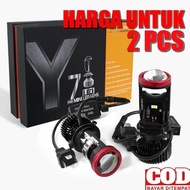 Mini projector car motorcycle led lights h4 super bright y7d projector headlight quality