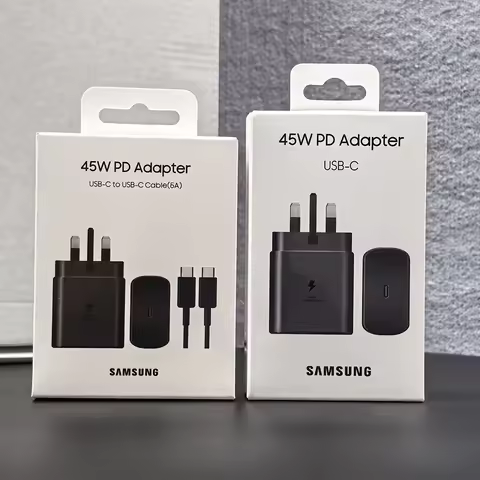 Samsung 45W USB C Super Fast Charger UK Wall Adapter 5a Type C Cable For Galaxy S25 S24 Ultra Plus F