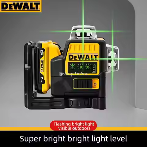 Dewalt DW089LG 12 Lines 3 Sides*360 Degree Vertical 12V Lithium Battery Laser Level Horizontal