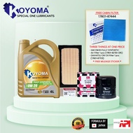 PERODUA BEZZA 1.3 AIR FILTER + ORI OIL FILTER + KOYOMA 0W20 FULLY SYNTHETIC ENGINE OIL