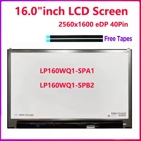 16.0"inch Laptop LCD Screen LP160WQ1 SPA1 LP160WQ1-SPB2 Replacement Display Panel 2021 LG Gram 16 16