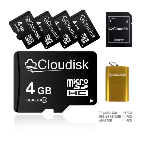 Cloudisk 5Pack Micro SD Card 1GB 2GB 4GB 8GB Memory Card 16GB 32GB 64GB 128GB 256GB U3 C10 A1 TF Mic