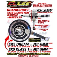 CRANKSHAFT EX5 DREAM JET 8MM 📌 EX5 CLASS 1 JET 5MM CL LEE  W125 to CLASS 1 D98MM CRANKSHAFT JET ROD 