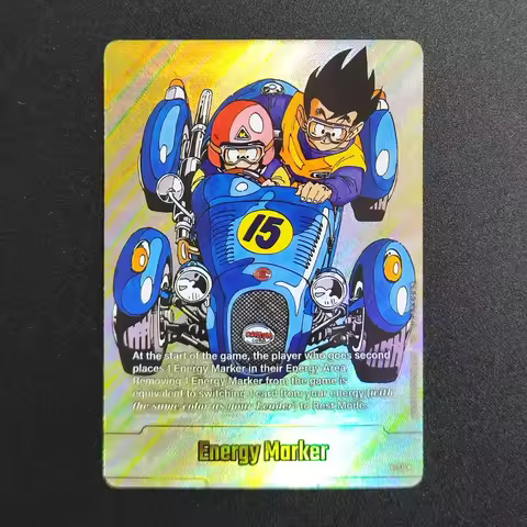DIY Proxy English Dragon Ball Energy Marker Son Goku Card Piccolo SB01 E-50 RARE Single Card Classic