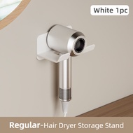 Hair Dryer Holder Stand Non-Punch Bathroom Shelf Wall-Mounted Storage Shelf Self-adhesive Hair-Dryer