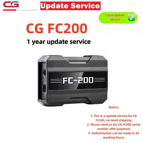 CG CGDI FC200 ECU Programmer One Year Update Service India Car Lisence Active Service