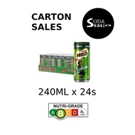 Milo Can Drinks Carton sale 240ml (24 cans per carton)
