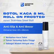 IMPORTER BOTTLE 8ml Frosted Glass Roll On Bottle
